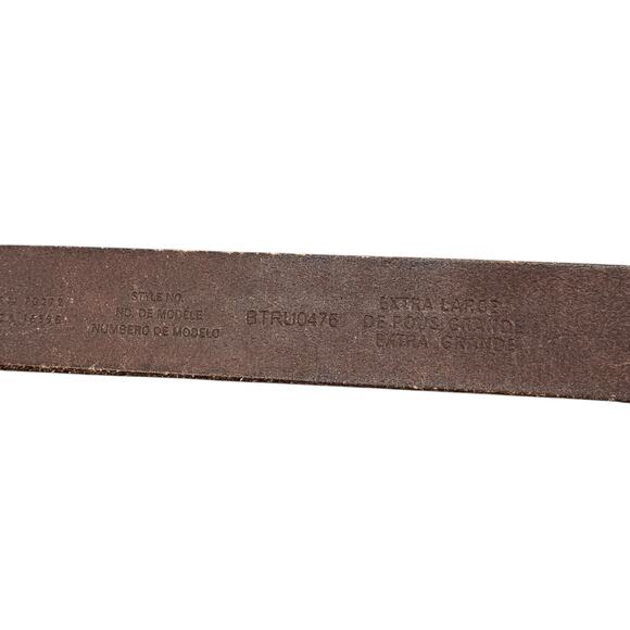 Liz Claiborne Tooled Belt SZ XL Women Brown Western Rustic Leather 70s Rodeo - Picture 11 of 12